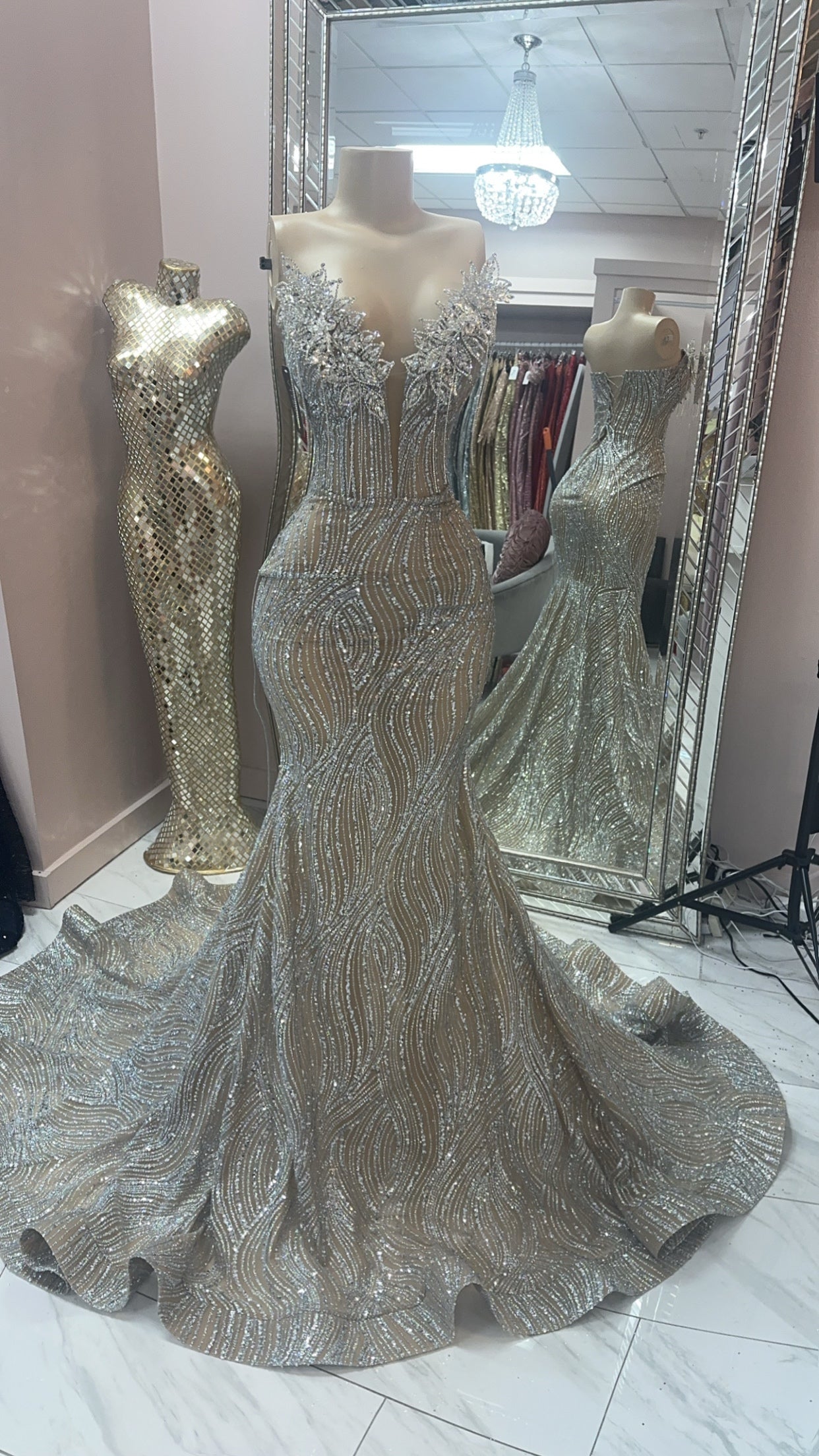 premade prom dresses We specialize is premade prom dresses. Our designs are complete, ready for immediate try on, and crafted with same quality and attention to detail , No rushing. No last minute panic, just premade