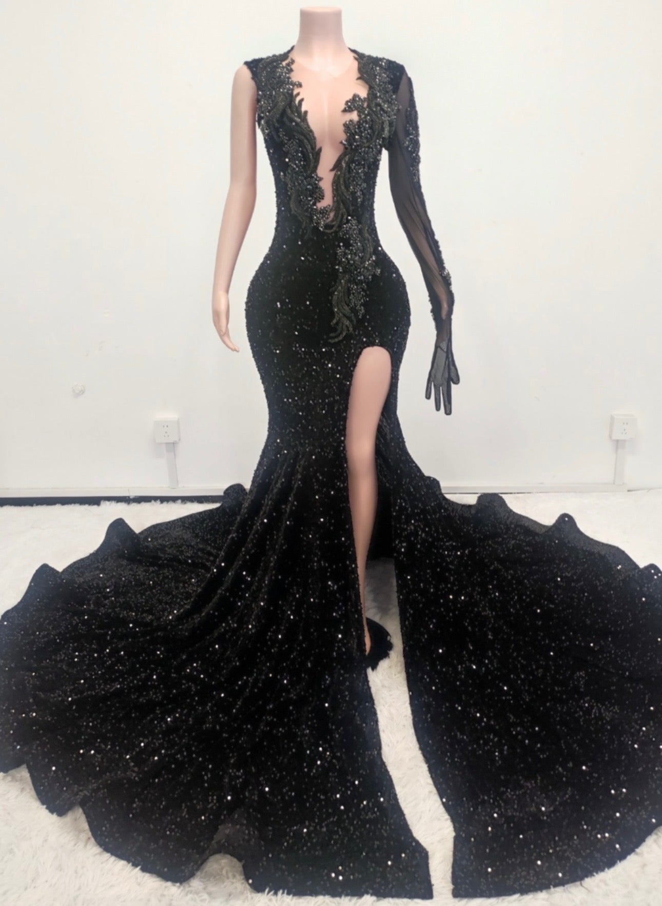 premade prom dresses Premade prom gowns available in our showroom! We have different styles, sizes and colors available. Appointments are $50 and goes towards balance. We also offer payment arrangements